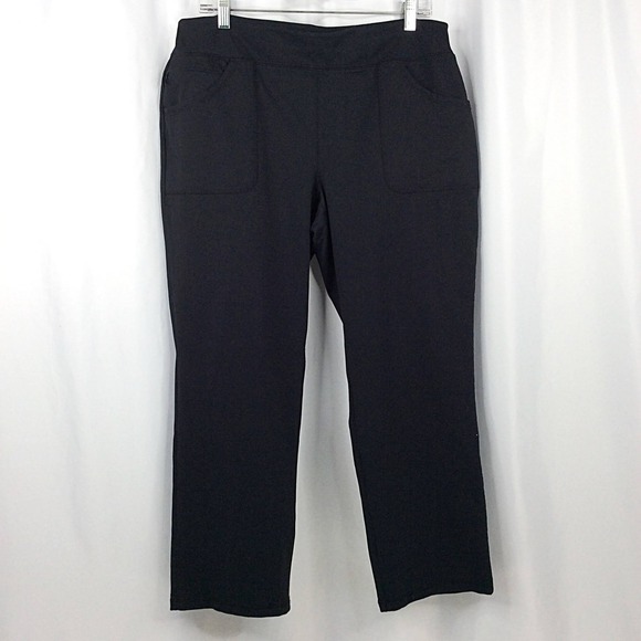 Lands' End Pants - Lands End Pull On Knit Pants Women's Size Large Petite Black